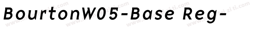 BourtonW05-Base Reg字体转换